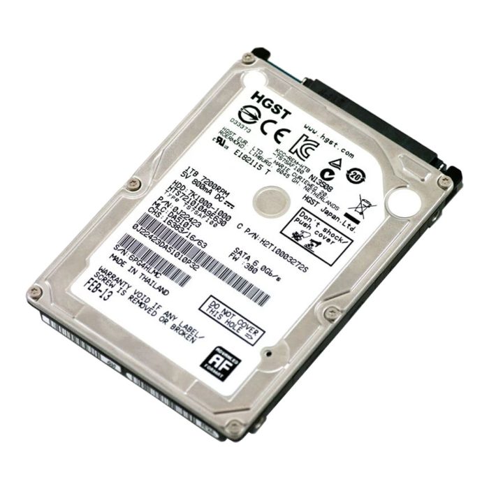هارد دیسک اینترنال لپ‌تاپ HGST ظرفیت 1 ترابایت