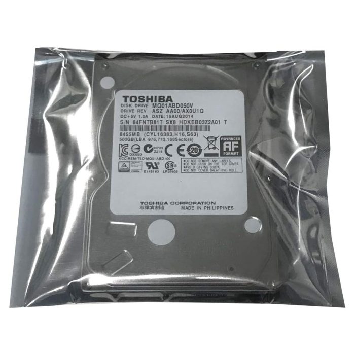 هارد دیسک اینترنال لپ‌تاپ توشیبا مدل MQ01ABD050V ظرفیت 500 گیگابایت
